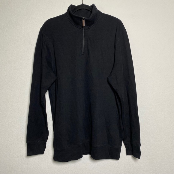 Old Navy Other - Old‎ Navy Mens XL Black Quarter Zip Long Sleeve Pullover Sweatshirt Minimalist